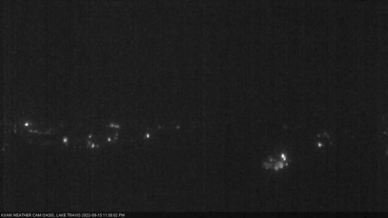 Lake Travis webcam, September 15, 2022 11:00 PM CT