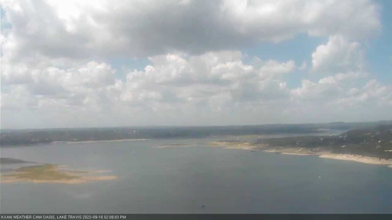 Lake Travis webcam, September 16, 2022 2:00 PM CT
