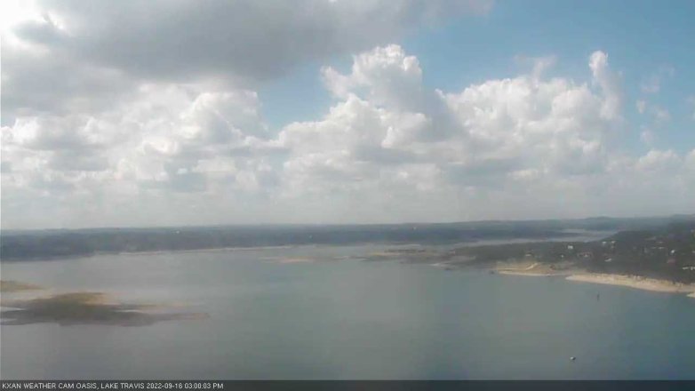Lake Travis webcam, September 16, 2022 3:00 PM CT