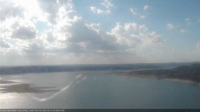 Lake Travis webcam, September 16, 2022 5:00 PM CT