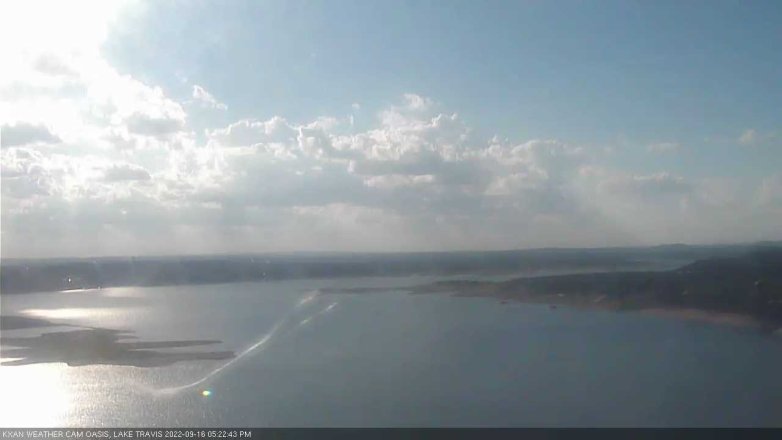 Lake Travis webcam, September 16, 2022 5:25 PM CT