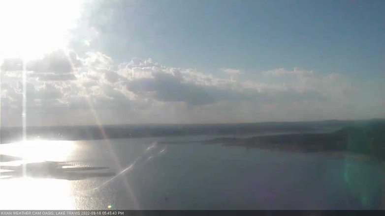 Lake Travis webcam, September 16, 2022 5:45 PM CT