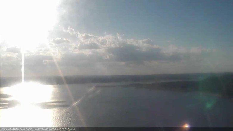 Lake Travis webcam, September 16, 2022 6:00 PM CT