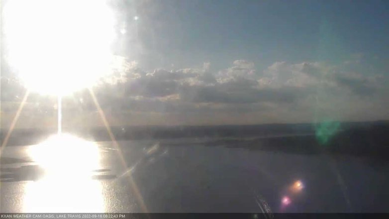 Lake Travis webcam, September 16, 2022 6:25 PM CT