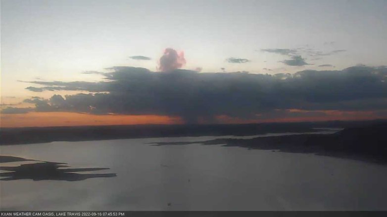 Lake Travis webcam, September 16, 2022 7:45 PM CT