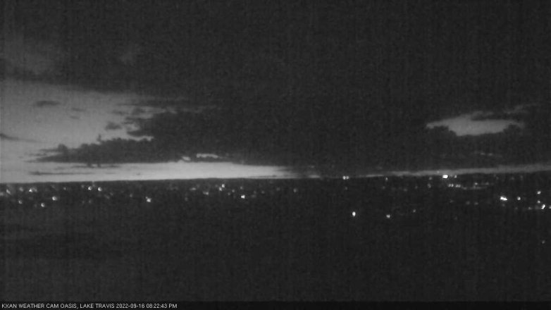 Lake Travis webcam, September 16, 2022 8:25 PM CT