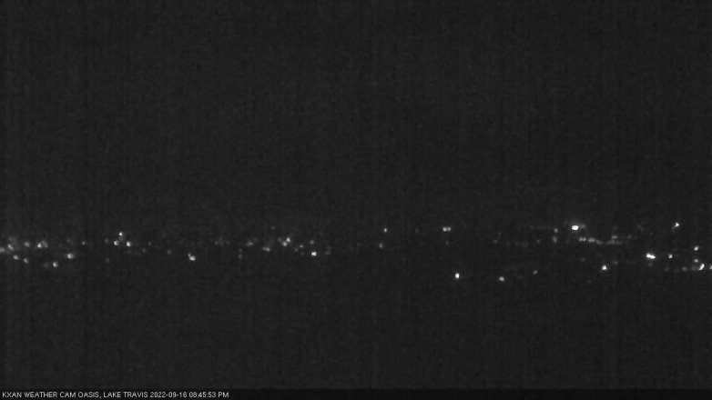 Lake Travis webcam, September 16, 2022 8:45 PM CT