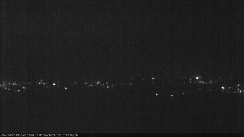 Lake Travis webcam, September 16, 2022 9:00 PM CT