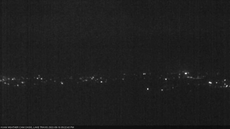 Lake Travis webcam, September 16, 2022 9:25 PM CT