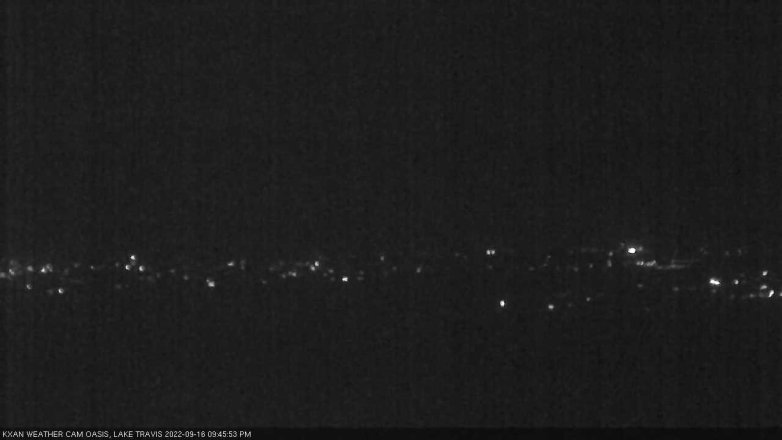 Lake Travis webcam, September 16, 2022 9:45 PM CT