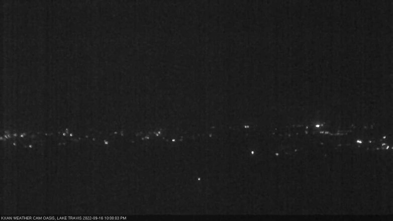 Lake Travis webcam, September 16, 2022 10:00 PM CT
