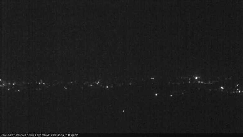 Lake Travis webcam, September 16, 2022 10:45 PM CT