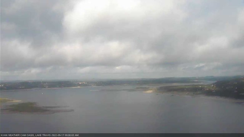 Lake Travis webcam, September 17, 2022 9:00 AM CT
