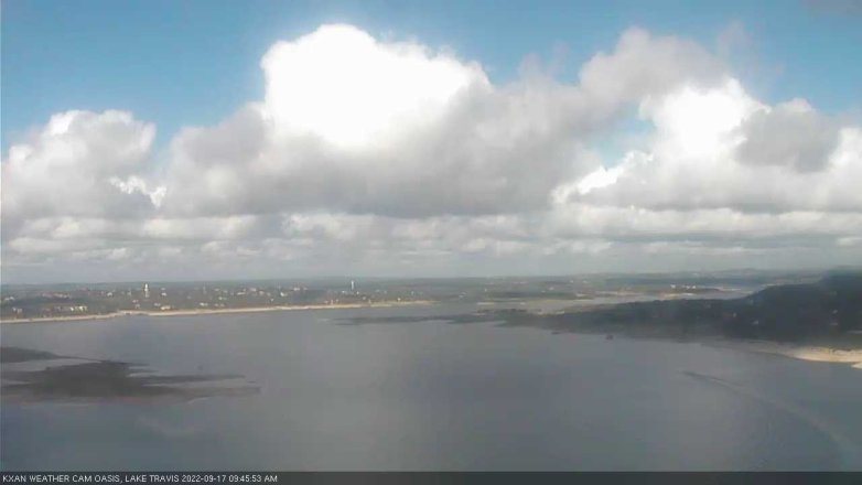 Lake Travis webcam, September 17, 2022 9:45 AM CT