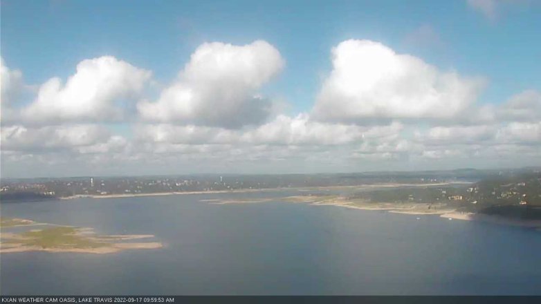 Lake Travis webcam, September 17, 2022 10:00 AM CT