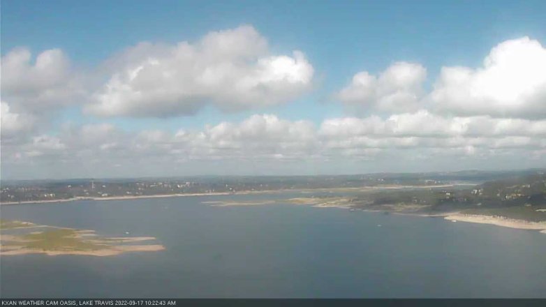 Lake Travis webcam, September 17, 2022 10:25 AM CT