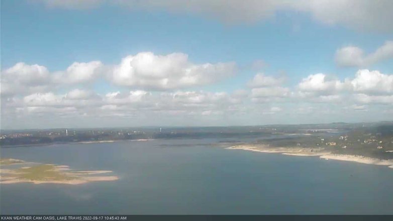 Lake Travis webcam, September 17, 2022 10:45 AM CT