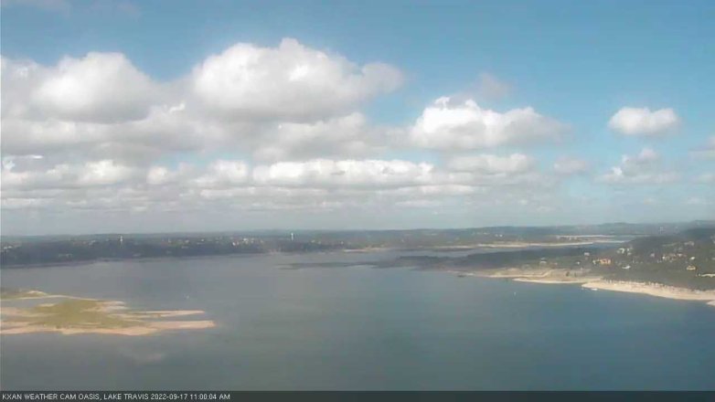 Lake Travis webcam, September 17, 2022 11:00 AM CT