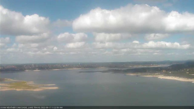 Lake Travis webcam, September 17, 2022 11:25 AM CT