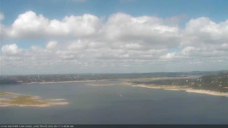 Lake Travis webcam, September 17, 2022 11:45 AM CT