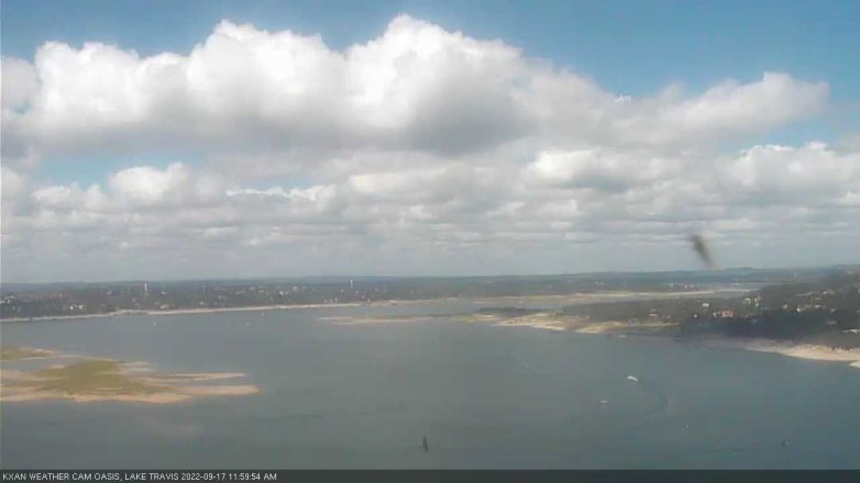 Lake Travis webcam, September 17, 2022 12:00 PM CT