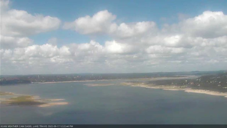 Lake Travis webcam, September 17, 2022 12:25 PM CT