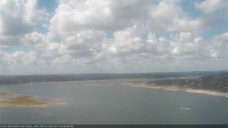Lake Travis webcam, September 17, 2022 1:45 PM CT