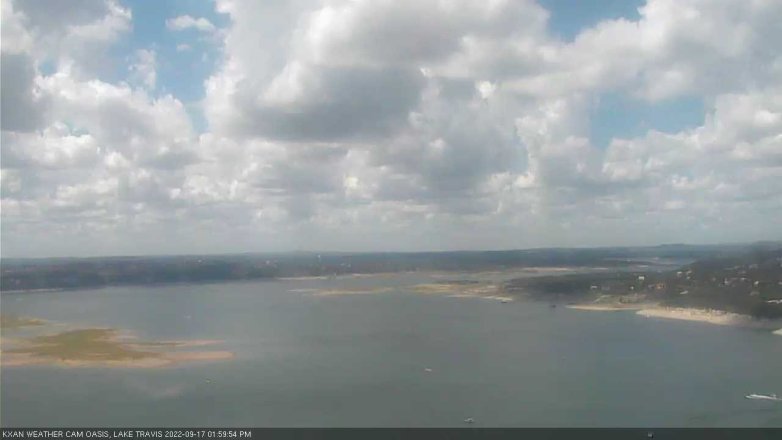Lake Travis webcam, September 17, 2022 2:00 PM CT