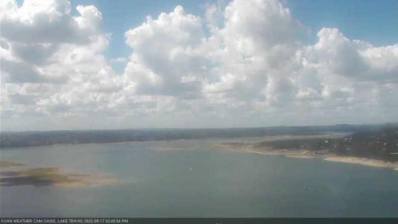 Lake Travis webcam, September 17, 2022 2:45 PM CT