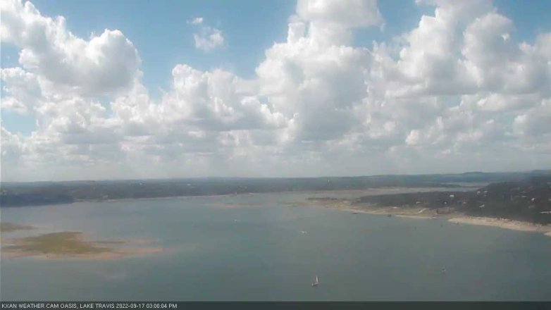 Lake Travis webcam, September 17, 2022 3:00 PM CT