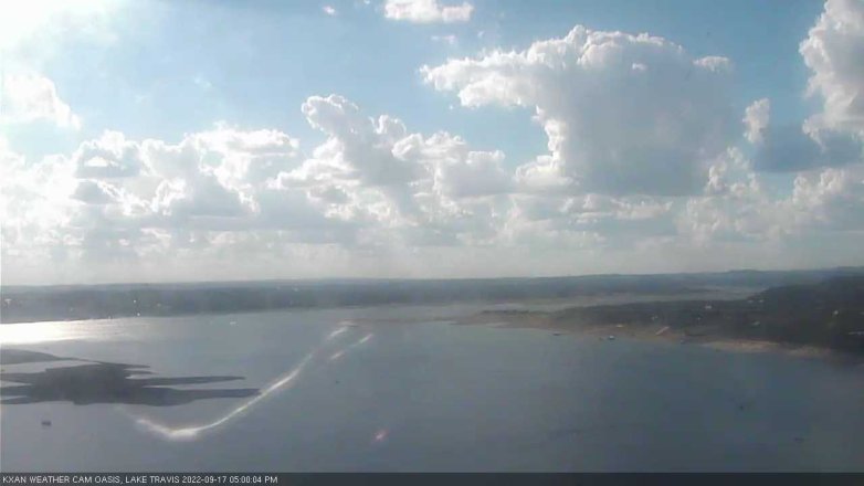 Lake Travis webcam, September 17, 2022 5:00 PM CT