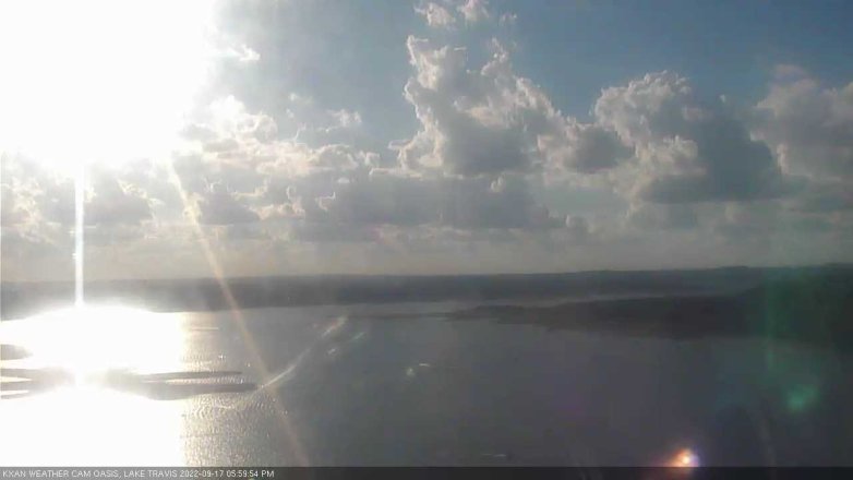 Lake Travis webcam, September 17, 2022 6:00 PM CT