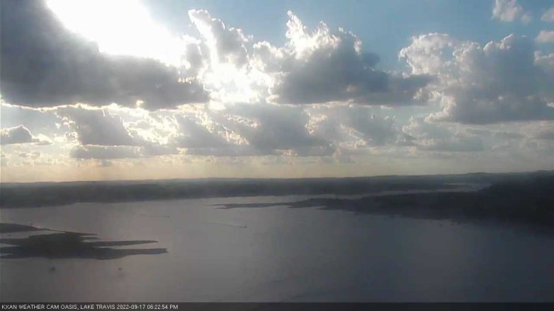 Lake Travis webcam, September 17, 2022 6:25 PM CT
