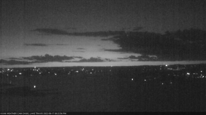 Lake Travis webcam, September 17, 2022 8:25 PM CT