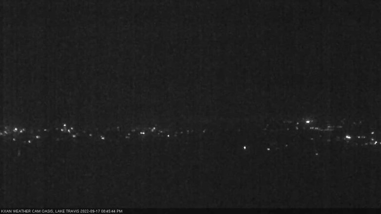 Lake Travis webcam, September 17, 2022 8:45 PM CT