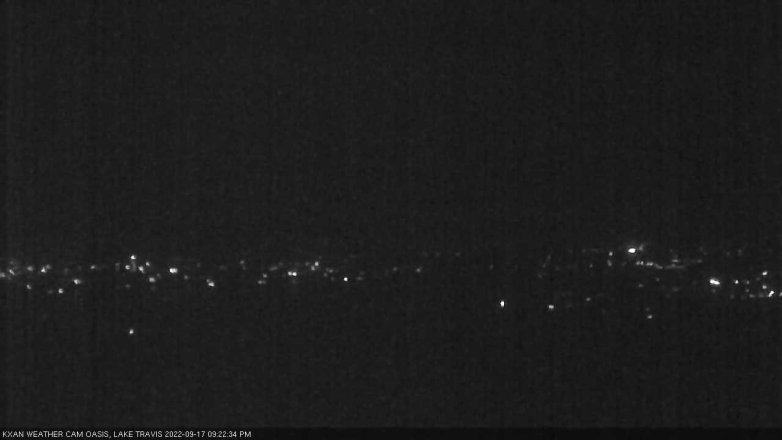 Lake Travis webcam, September 17, 2022 9:25 PM CT