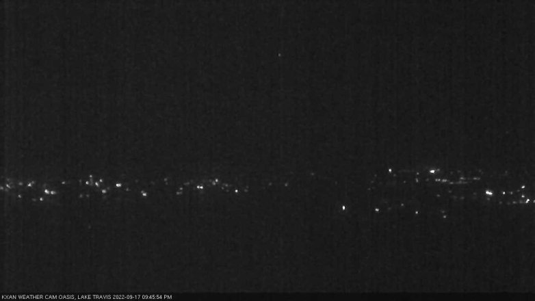 Lake Travis webcam, September 17, 2022 9:45 PM CT