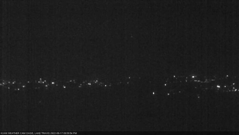 Lake Travis webcam, September 17, 2022 10:00 PM CT