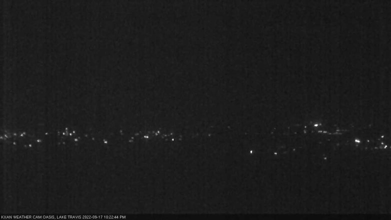Lake Travis webcam, September 17, 2022 10:25 PM CT