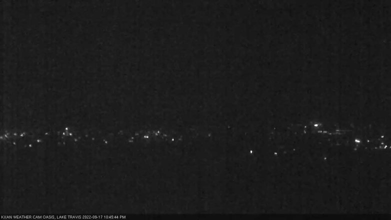 Lake Travis webcam, September 17, 2022 10:45 PM CT