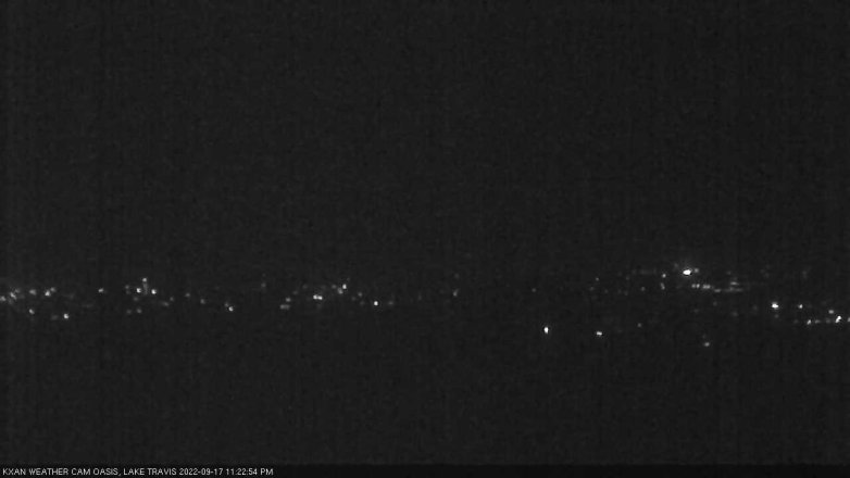 Lake Travis webcam, September 17, 2022 11:25 PM CT