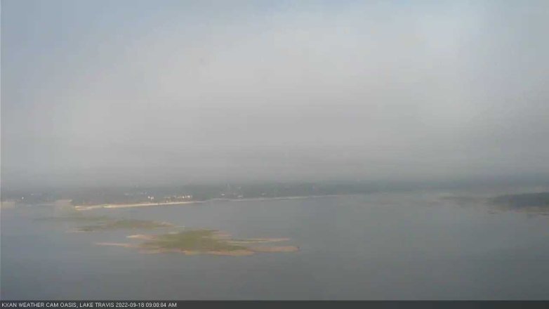 Lake Travis webcam, September 18, 2022 9:00 AM CT