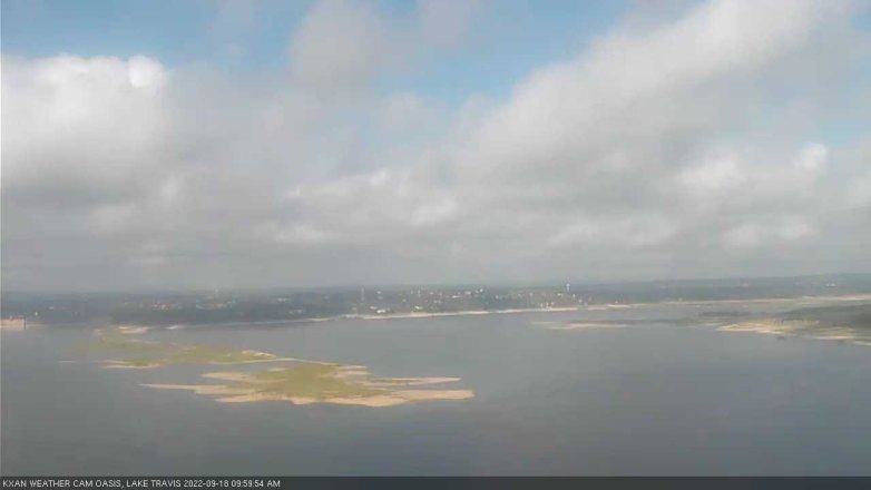 Lake Travis webcam, September 18, 2022 10:00 AM CT