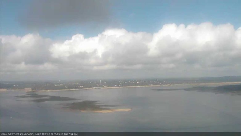 Lake Travis webcam, September 18, 2022 10:25 AM CT