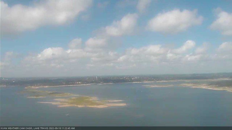 Lake Travis webcam, September 18, 2022 11:25 AM CT