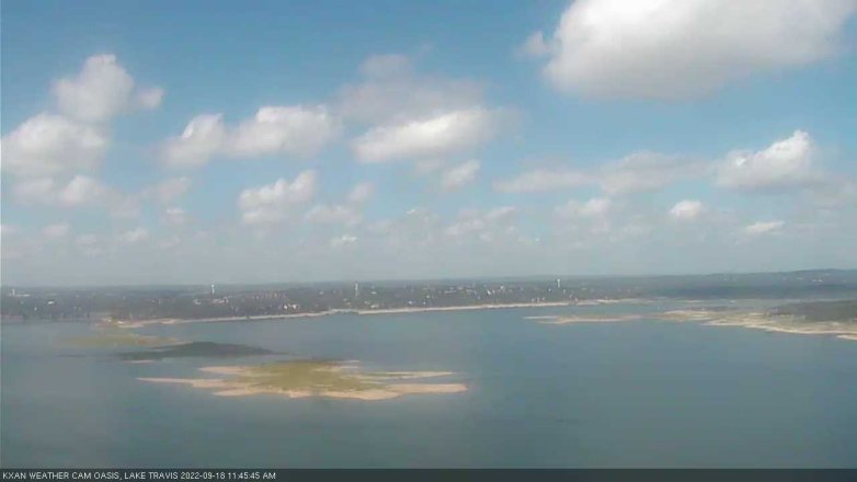 Lake Travis webcam, September 18, 2022 11:45 AM CT