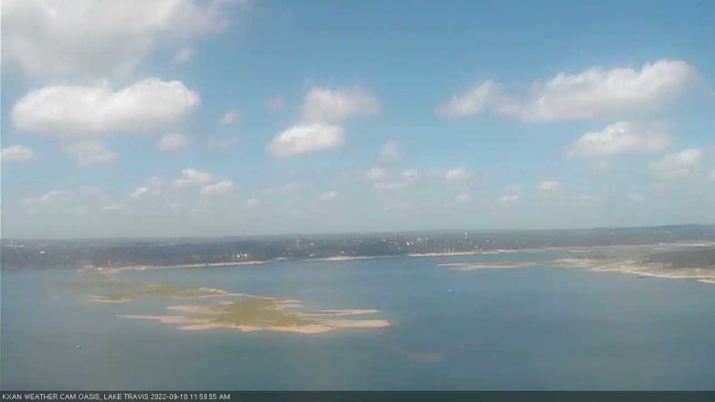 Lake Travis webcam, September 18, 2022 12:00 PM CT