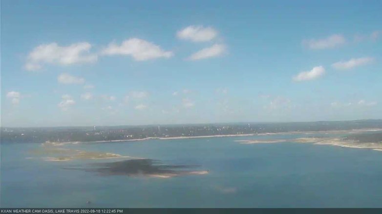 Lake Travis webcam, September 18, 2022 12:25 PM CT