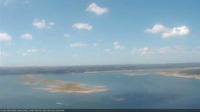 Lake Travis webcam, September 18, 2022 1:25 PM CT