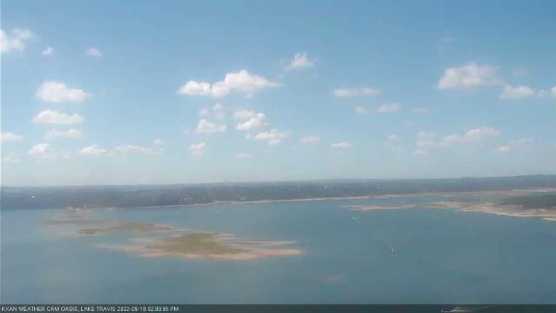 Lake Travis webcam, September 18, 2022 2:00 PM CT